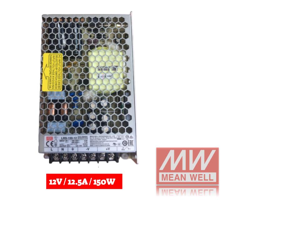 45612150  محول  Meanwell  150W 12.5A 12V ##