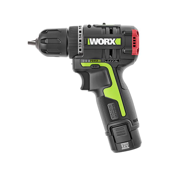 WU130 مفريجاه/مقدح مع بطارية WORX BRUSHLESS 12V 2Ah ##