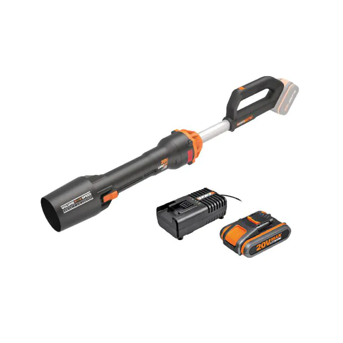 H/WG100 منفاخ شحن تيربو مع شاحن و بطارية WORX 20V 2Ah ##