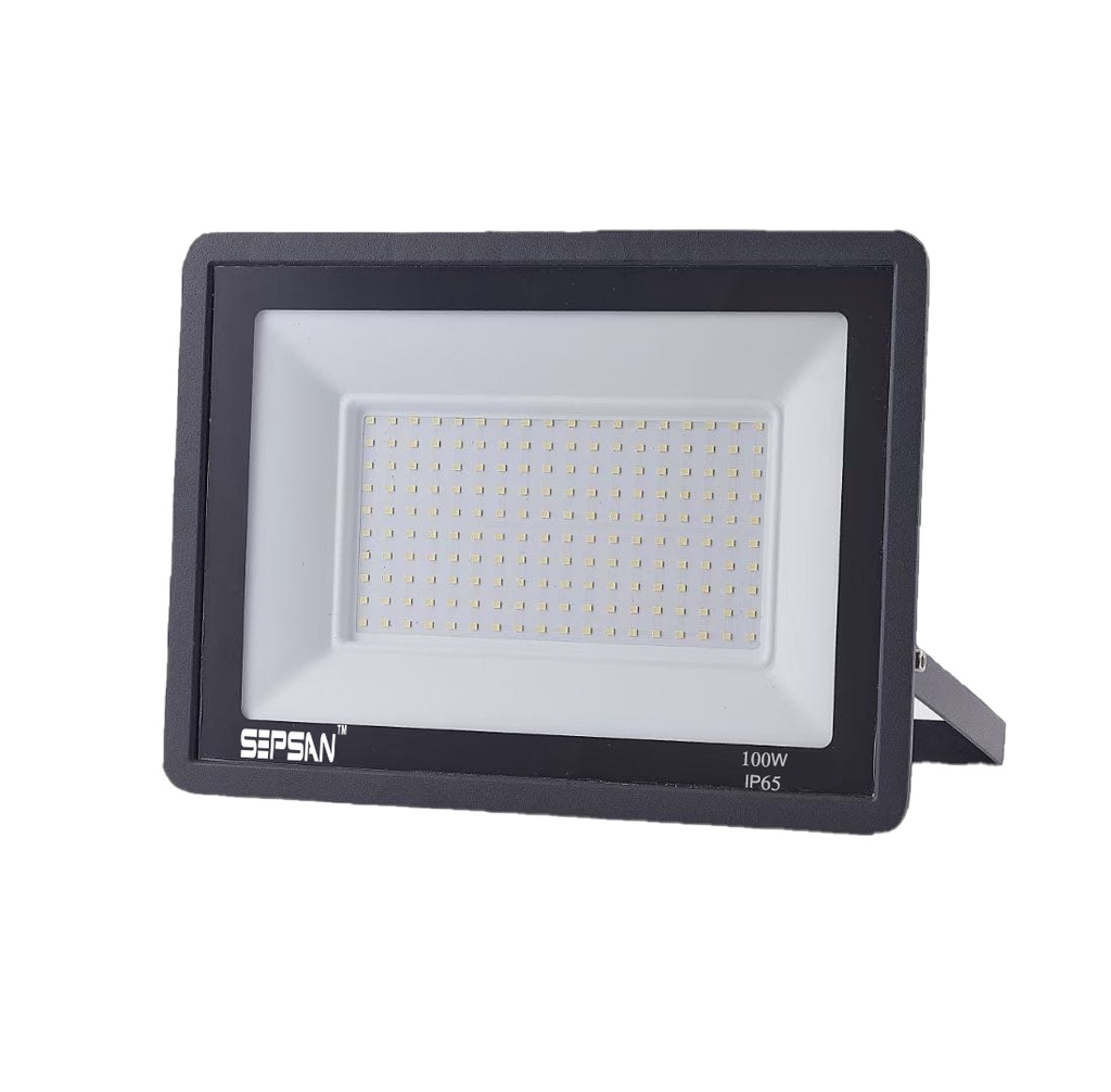 436100 كشاف رفيع SMD SEPSAN LED 100W جسم اسود ##