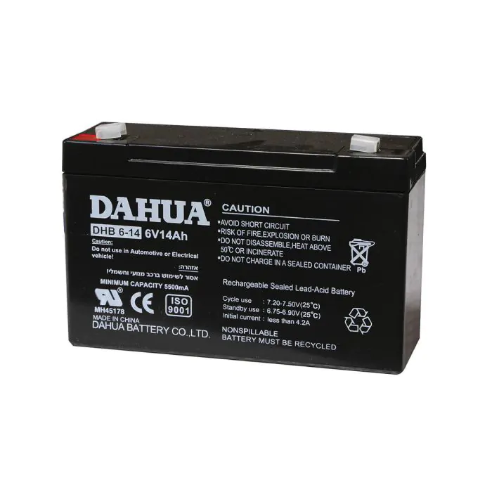 [74550] DHB6-14 بطارية SEMICOM DAHUA 6V 14AH ##