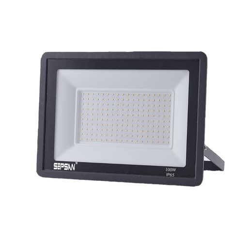 [00436100] 436100 كشاف رفيع SMD SEPSAN LED 100W جسم اسود ##