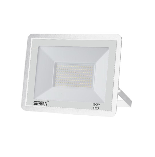 [04361001] 4361001 كشاف رفيع SMD SEPSAN LED 100W جسم ابيض ##