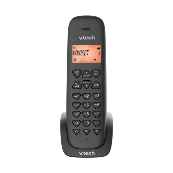 [ES02710A] ES2710Aهاتف لاسلكي مفرد اسود ALCOR VTECH ـ((6)) ##